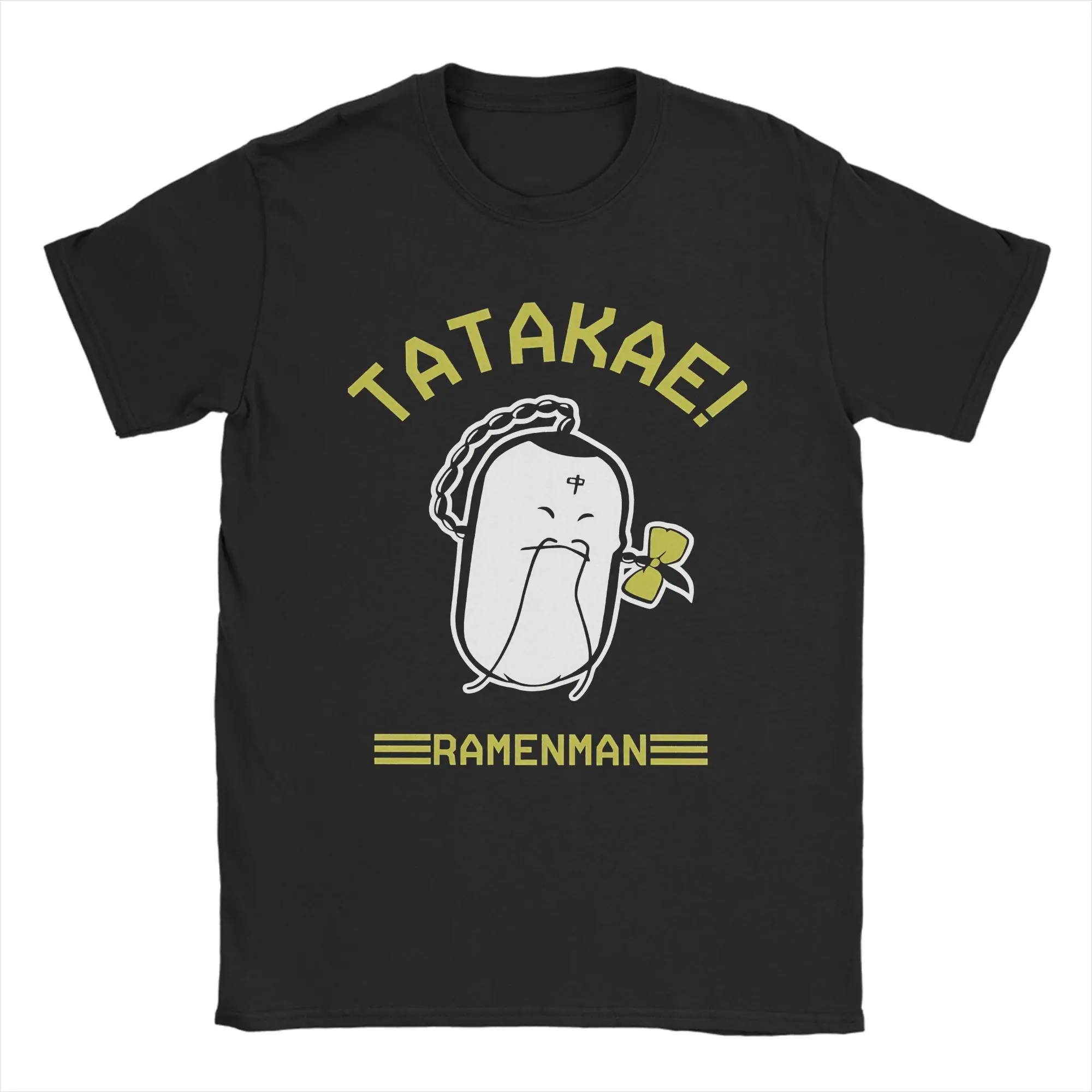T-shirt Kinnikuman vintage pour hommes T-shirt en coton à col rond Tatakae Ramenman! T-shirt à manches courtes, vêtements 6XL