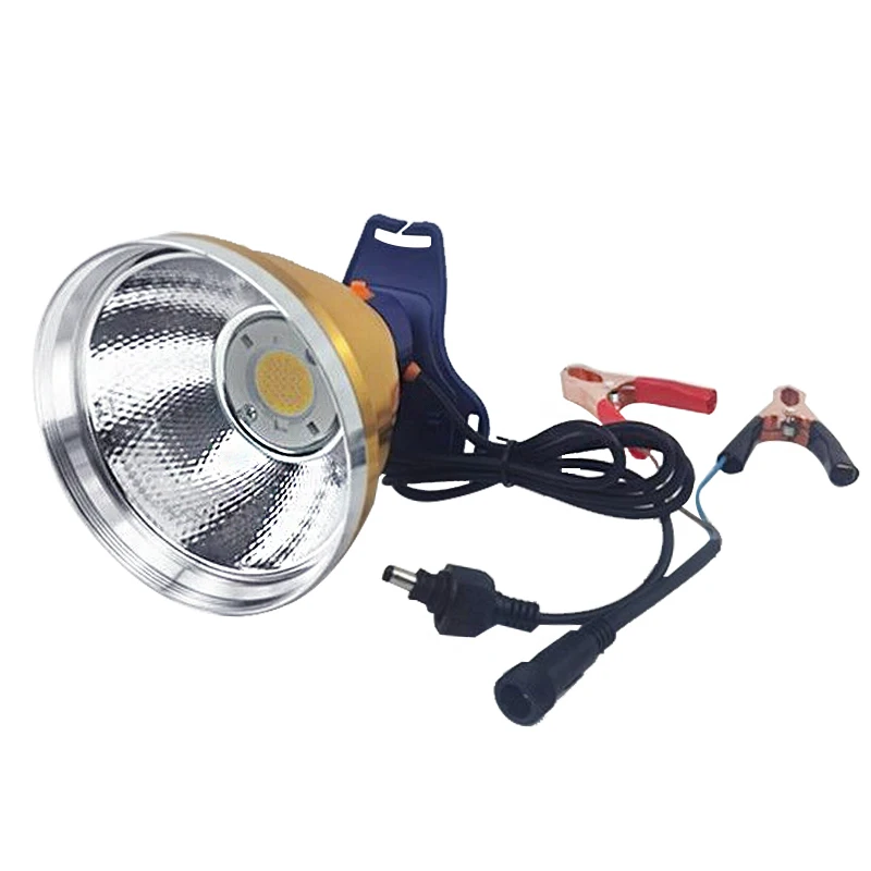 

External Portable Flood Poleless Dimming White/Yellow Light COB Simple Headlamp