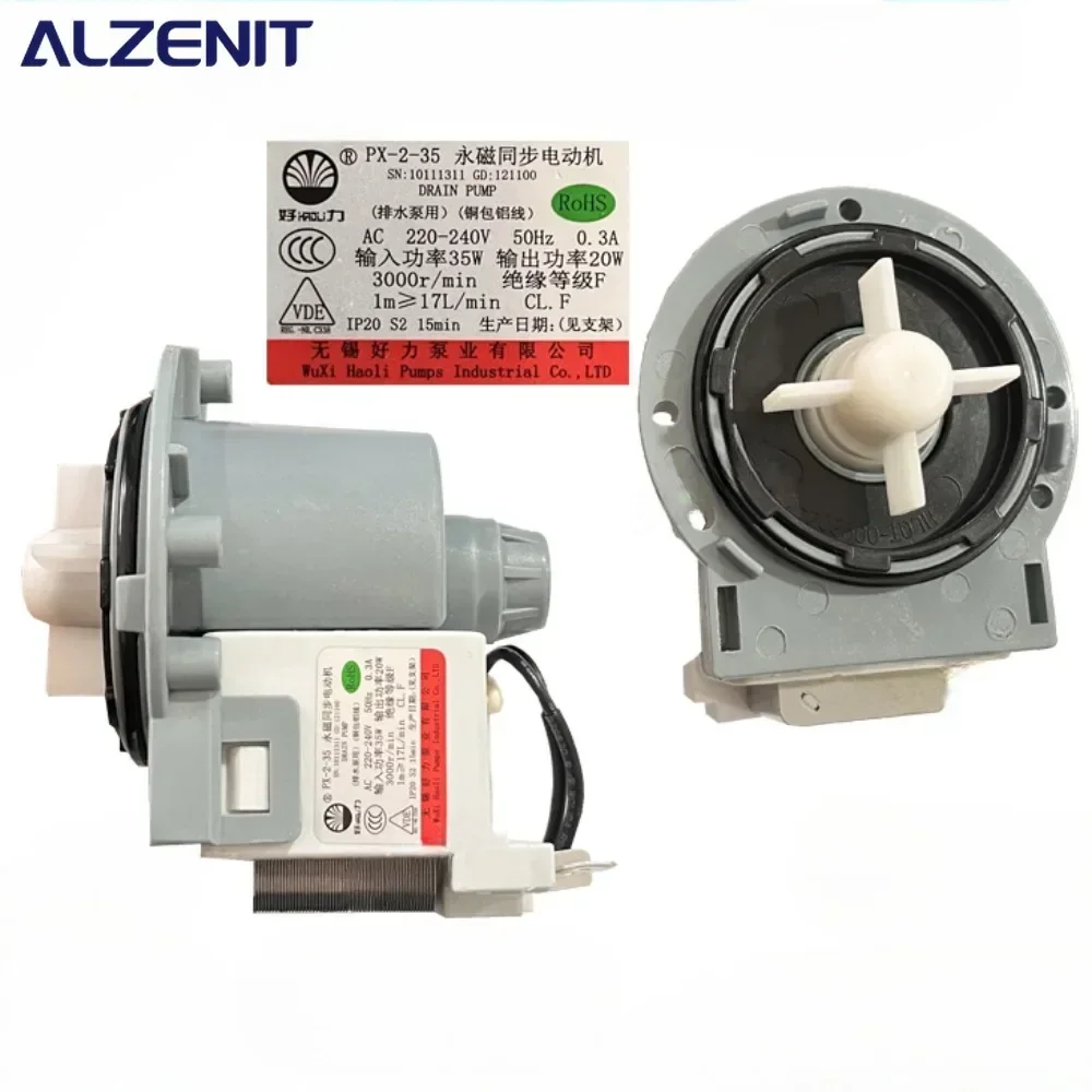 

Used Drain Water Pump Assembly For Samsung Washing Machine PX-2-35 220V/240V 50Hz Drainage Motor Washer Parts