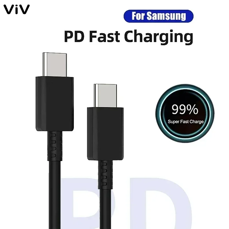 Fast Charging 5A 45W PD USB-C Super Type-C Cable for Samsung S21 FE S22 Plus S23 S24 Ultra Note 20 A14 A15 A33 A34 A53 A54 A55