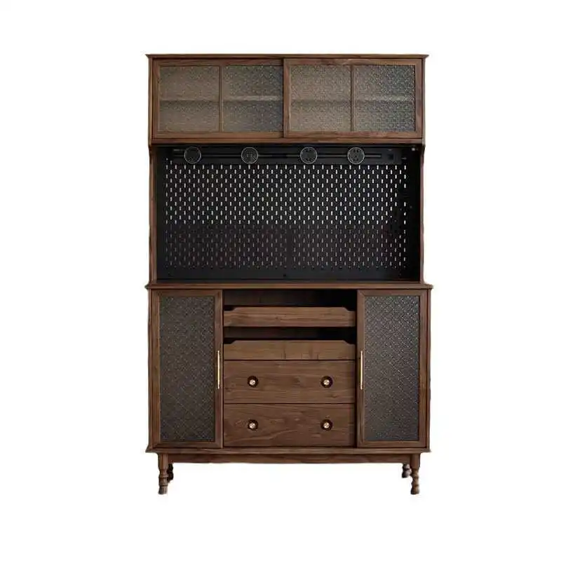 

Black walnut storage cabinet