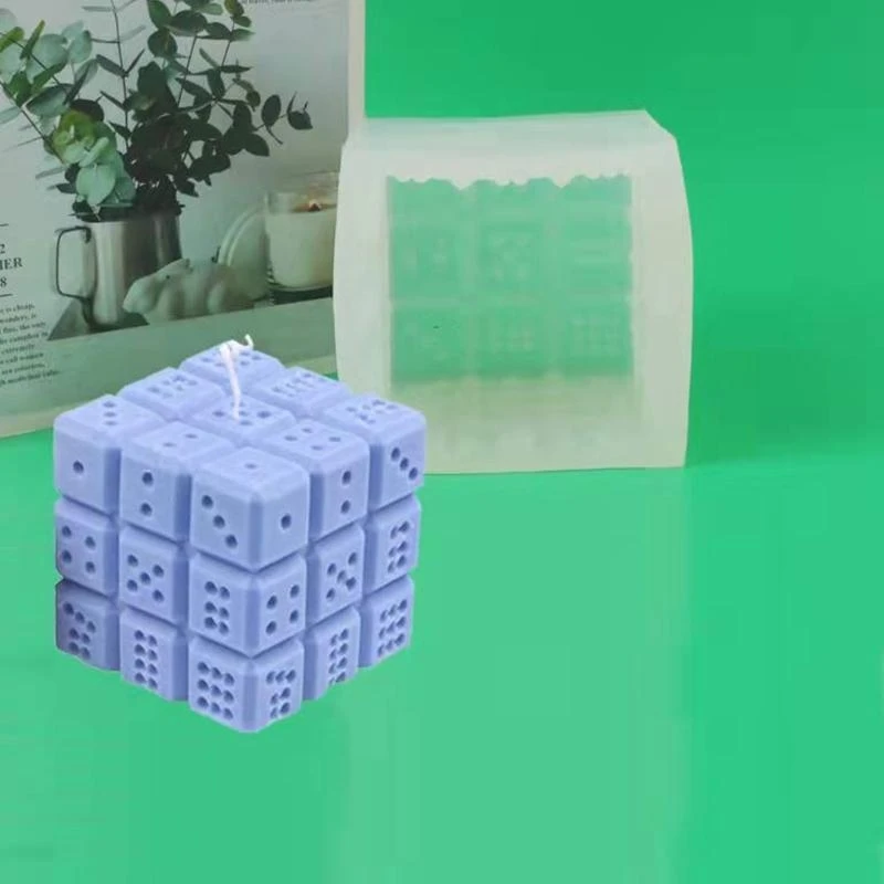 

Handmade 3D Soap Craft Kitchen Baking Fond Soap Mold Square Gift