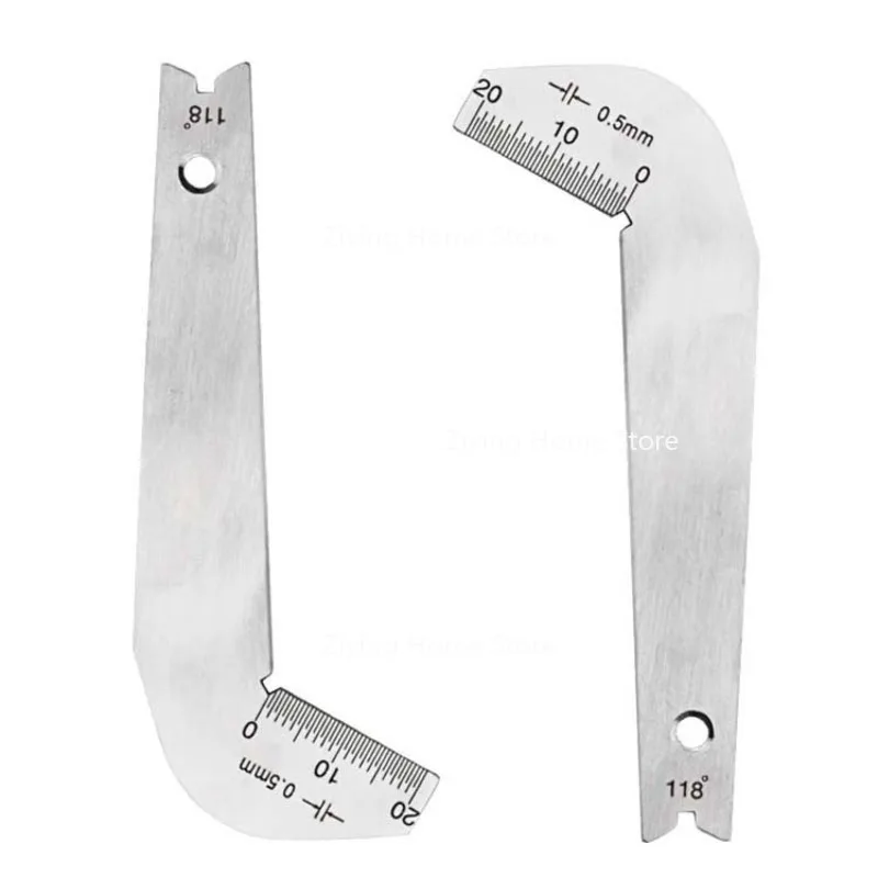 Suitable for Measuring The Tip Angle and Front Edge of Stainless Steel Drill Bits with A Blade Gauge and A Front Toughness Gauge