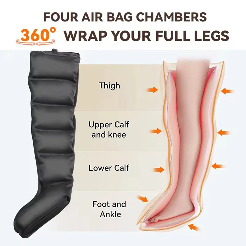 Professional Airwave Pressure Massager with 01 Adapter 110-220V Plug-In Ergonomic Design for Legs & Full Body Portable Home Use
