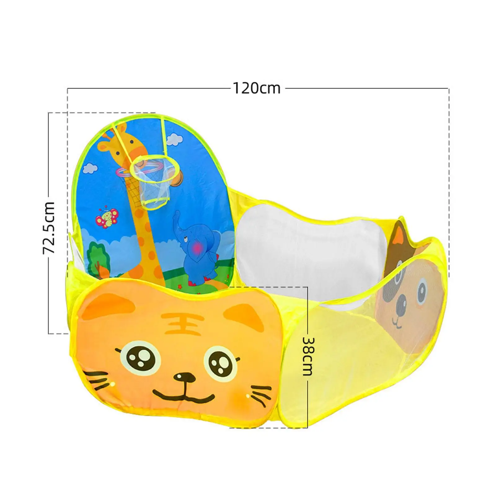 Tente de jeu de balle pour enfants, tente pliable, clôture cadeau, balles portables non incluses