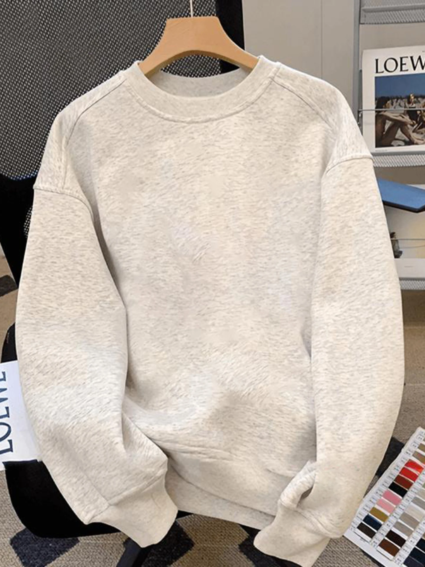 الأمريكية Sle Fce اصطف هوديي الرجال الخريف الشتاء Faion العلامة التجارية طويلة Sve تي شيرت طبقة قاعدة دافئة irt لباس غير رسمي #2