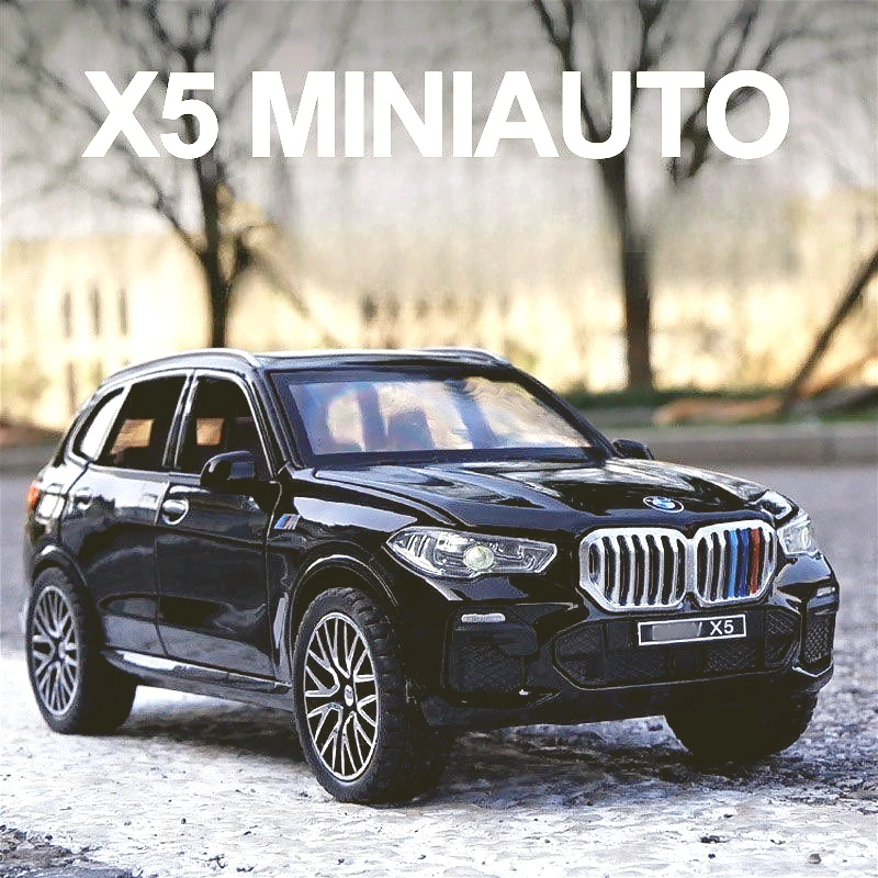 

1:32 alloy car model simulation BMW X5 off-road vehicle desktop car ornament boy children's toy gift three colors optional