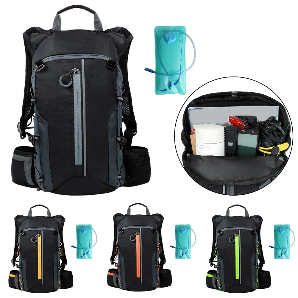 

Водонепроницаемый сверхлегкий велосипедный рюкзак с резервуаром для гидратации объемом 3 л, дышащей сеткой, вентиляцией, износостойким нейлоном