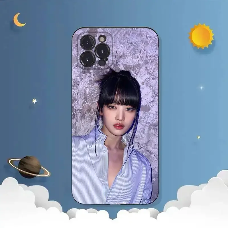 -(G)-I-DLE- M-Minnie- Cute Idol Girl Phone Case For iPhone 11 12 Mini 13 14 15 PRO XS MAX X XR 6 7 8 Plus Black Shell