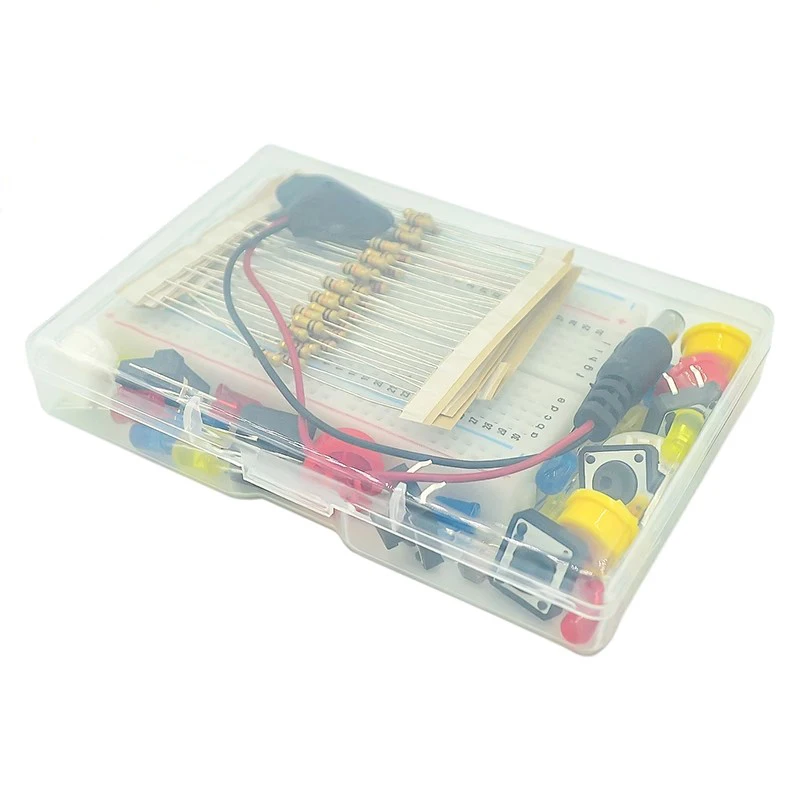 Kit de démarrage pour mini planche à pain UNO R3, fil de cavalier LED, bouton pour Ardu37, bricolage, laboratoire d'éducation scolaire