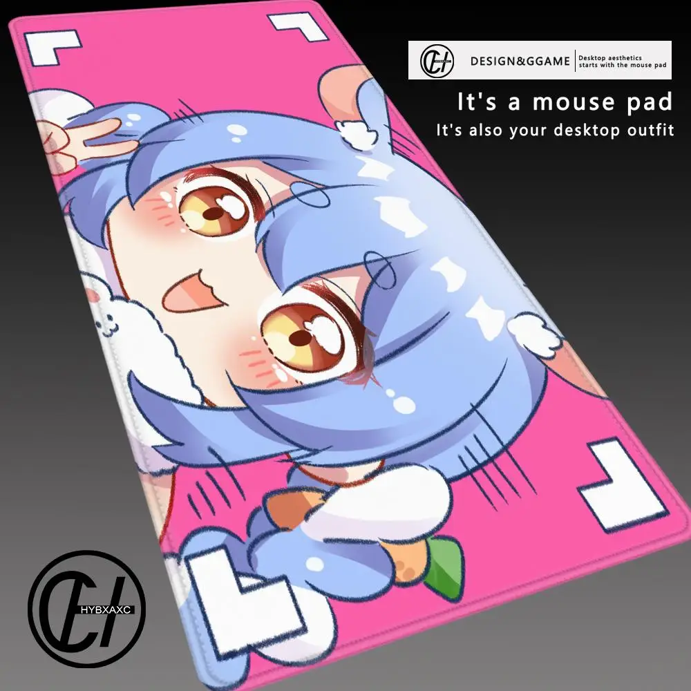 V-Usada Pekora Mouse Pad Computer Laptop Rubber Non-Slip Mouse Mat Mousepad Gamers Decoracion Desk Mat