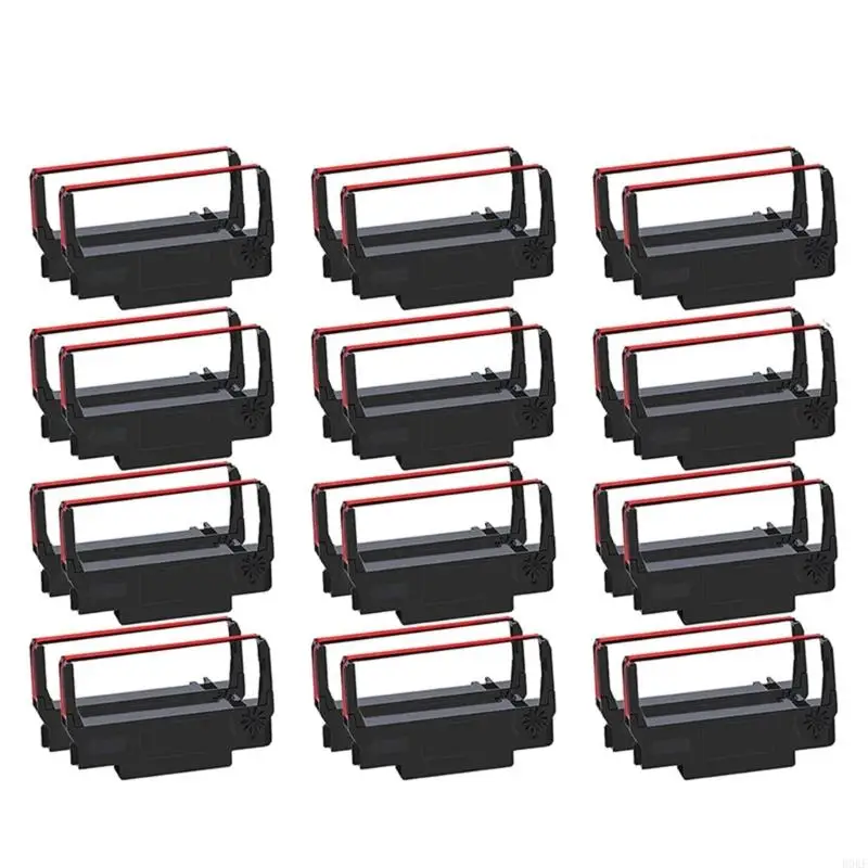 B0KF Ribbon 24Pack Black and Red for Ribbon Cartridge TM U220, M188B, BTP