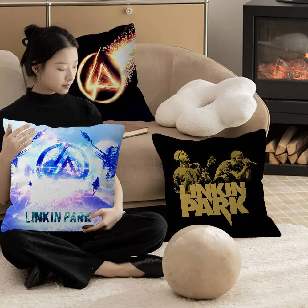L-Linkin P-Park Famous Band Personalized picture text home decorative pillows Household Gifts 45x45cm