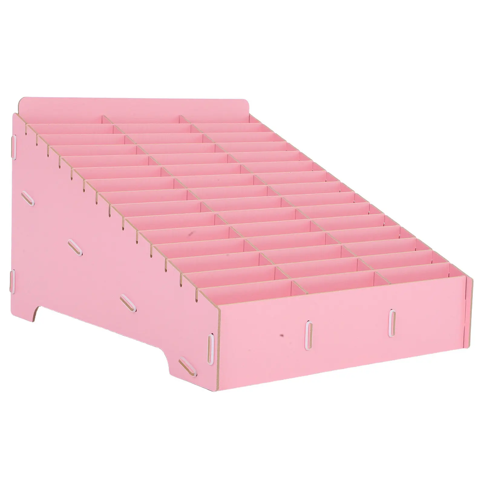 Multi Slot Phone Organizer Station Wooden Desk Storage Box Mobile Phone Holder for Office Meeting Classroom Supplies