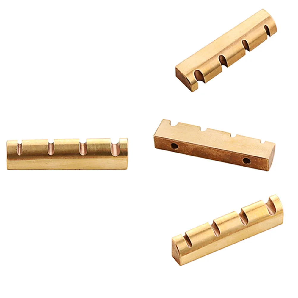 

Four-string Bass Pillow Guitar Bone Nut Electric Music Instrument Musical Accessories Parts Brass