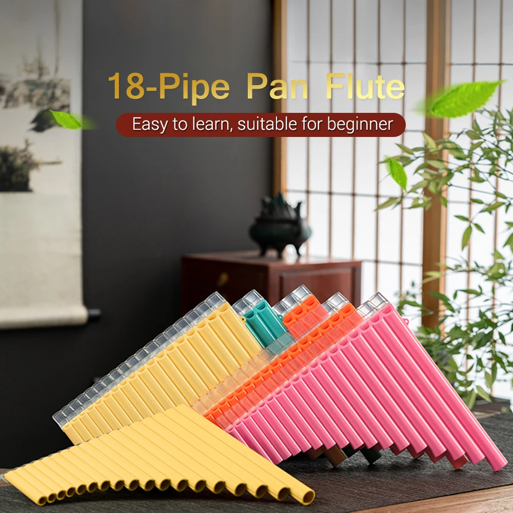 

18-трубная флейта для сковороды G-G3 с диапазоном и C, трубки для сковороды из АБС-пластика, традиционный китайский инструмент с сумкой для переноски, флейта для сковороды