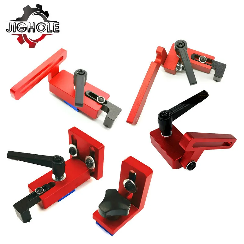 T Slot Miter Track Stop Block Alloy Limiter Woodworking Table Saw Sliding Bracket Miter Gauge Fence Connector Stopper