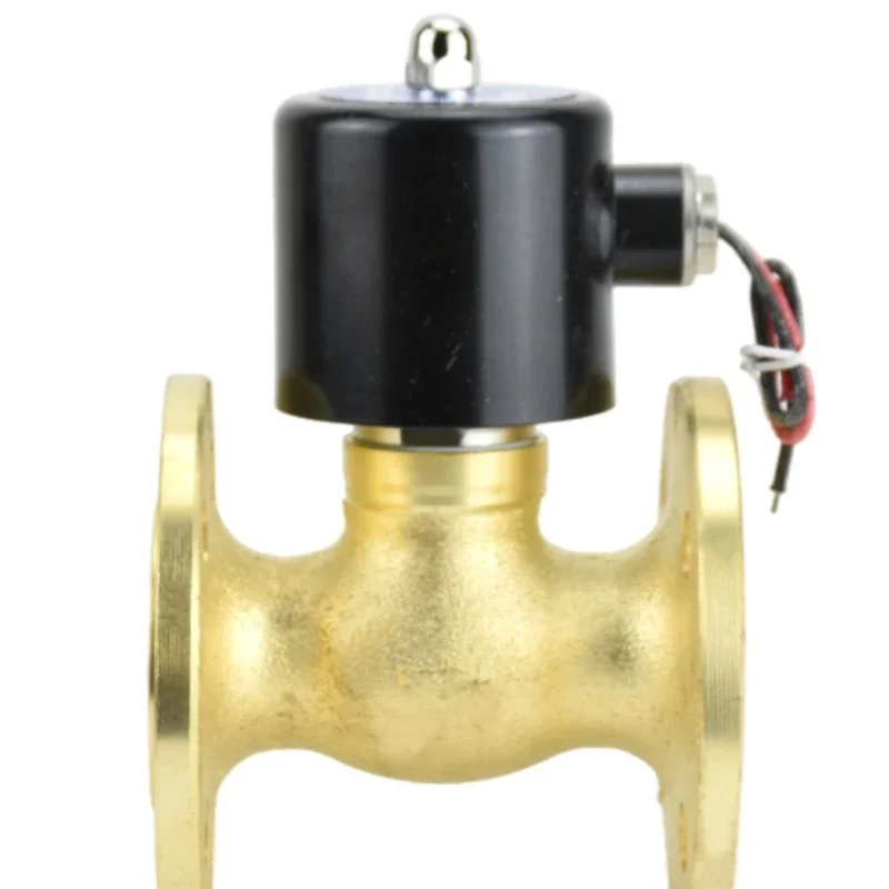 Normally closed all-copper brass flange solenoid valve