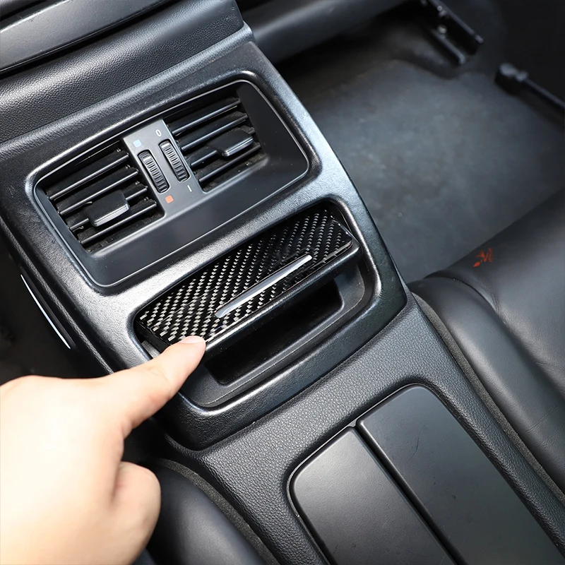 

Carbon Fiber Central Ashtray Plastic Cover Car Interior Accessorier For Bmw M3 3 Series 2005-2013 e90 e92 e93 Decoration Sticker