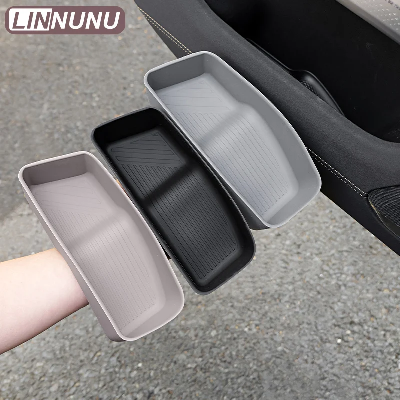 LINNUNU силиконовый ящик для хранения дверей автомобиля для Zeekr 7x 2025 2026, аксессуары для салона автомобиля, водонепроницаемый, грязеотталкивающий, снижает шум