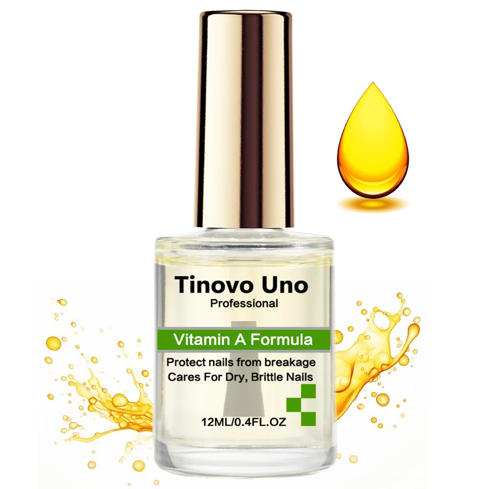 Tinovo Uno Nagelhautöl mit Vitamin-A-Formel für die Reparatur von Nägeln, starke Stärkung, Nagelhärter-Behandlung, schützt dünne, spröde Nägel