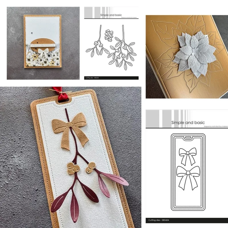 The Beautiful Bow on the Roof Metal Cutting Dies Slimline Essentials Scrap Booking Card Stencil Cut Die for DIY Handmade Card