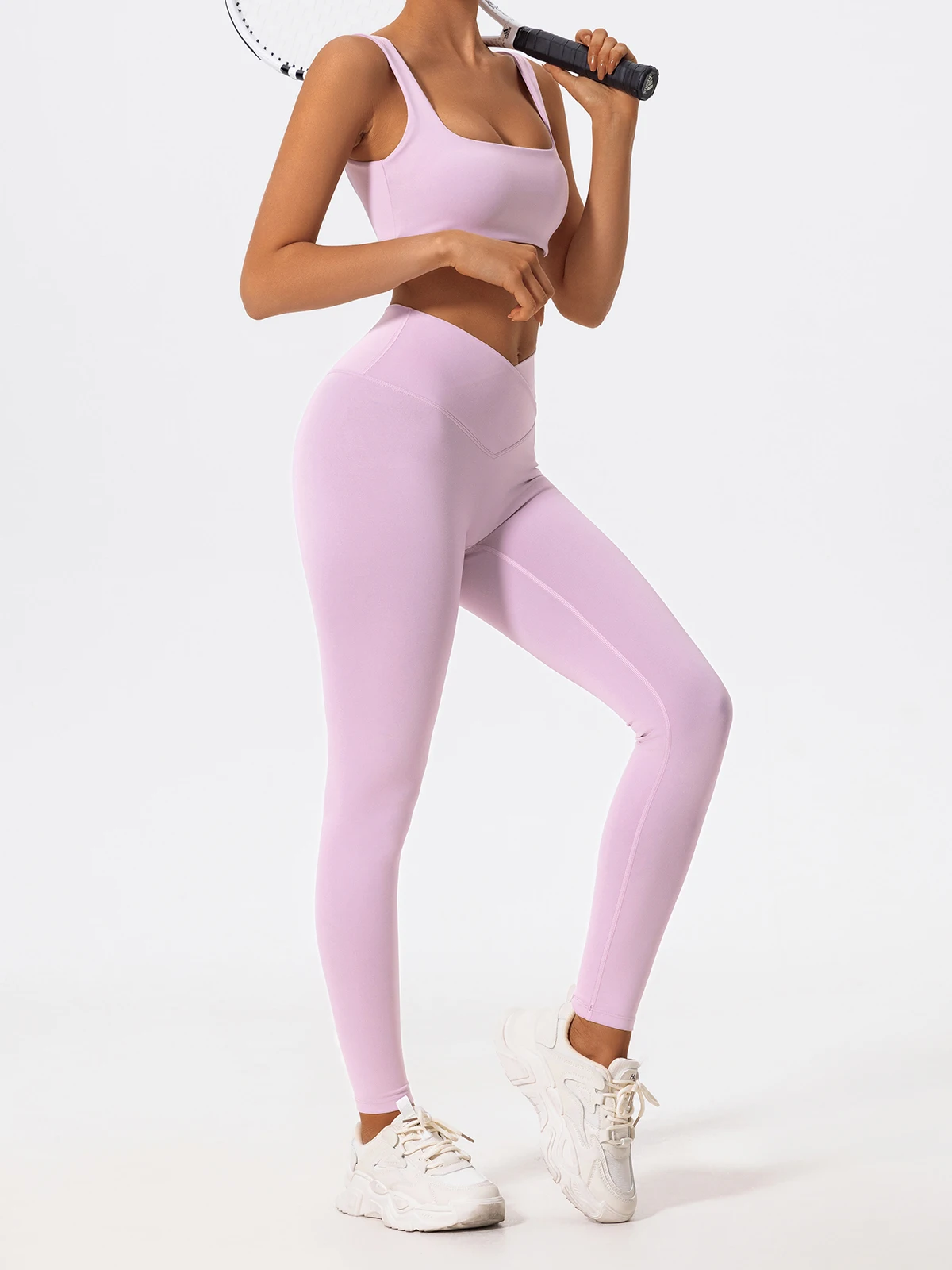 Hearuisavy Cross Taille Workout Leggings Frau Weiche Yoga Hosen Lauf Gym Enge Hosen Push-Up Hohe Taille Sport Leggings Frauen – Detail 14