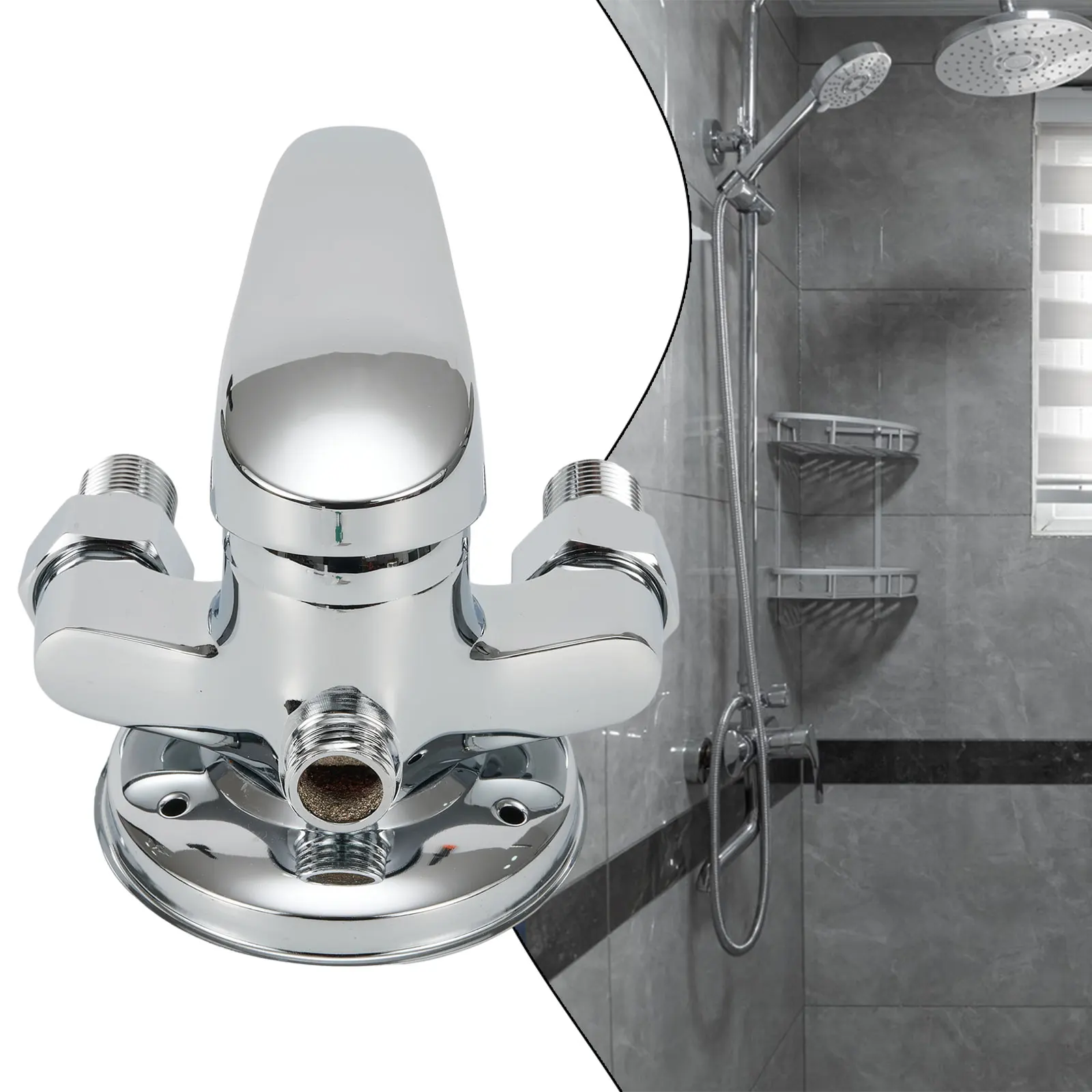 Chrome finish through electroplating, Shower Mixer for taps with Valve and Gravity Die Casting Process Chrome finish
