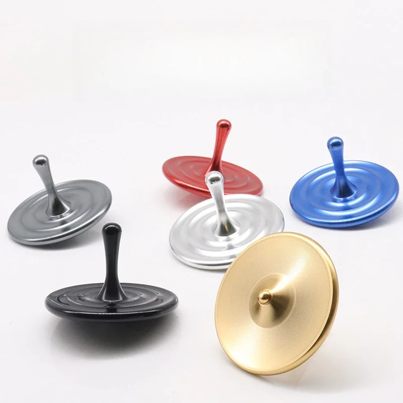 Metal Spinning Top Tip Water Droplet Hand Fidget Spinner Gyro EDC Relieve Stress Relief Toy Rotating Anti anxiety For Children