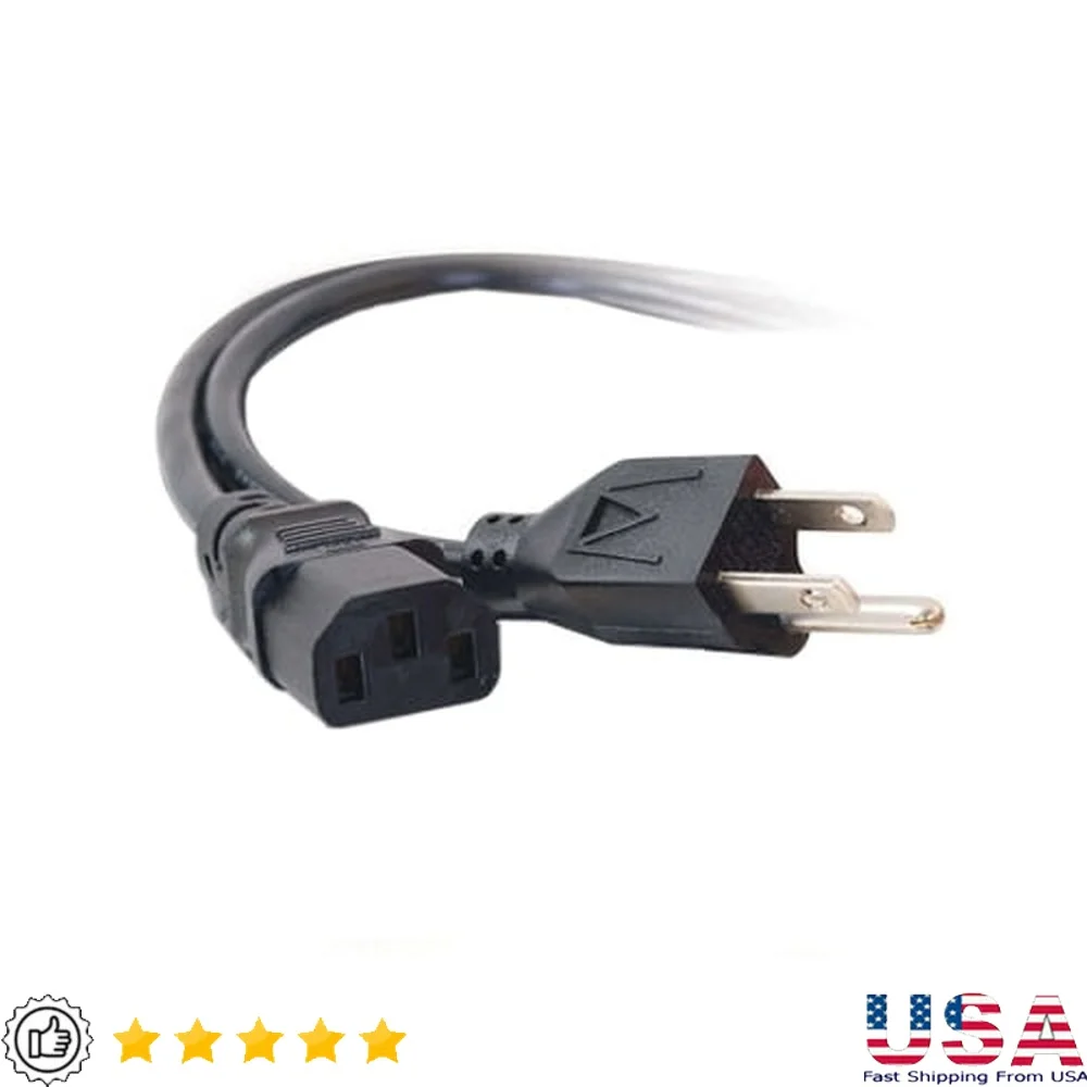 

Универсальный шнур питания длиной 25 футов IEC320C13 — NEMA 5-15P, сверхмощный, 18 AWG, полностью формованный, совместимый с TAA, прочный кабель 125 В, 10 А