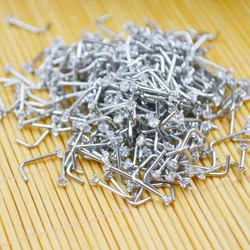 Wholesale 50pcs/Lot 20G PVD Color Zircon  L Shape CZ Nose Stud  Surgical Steel Nostril Bone Pin L Screw Shape Ring Body Piercing
