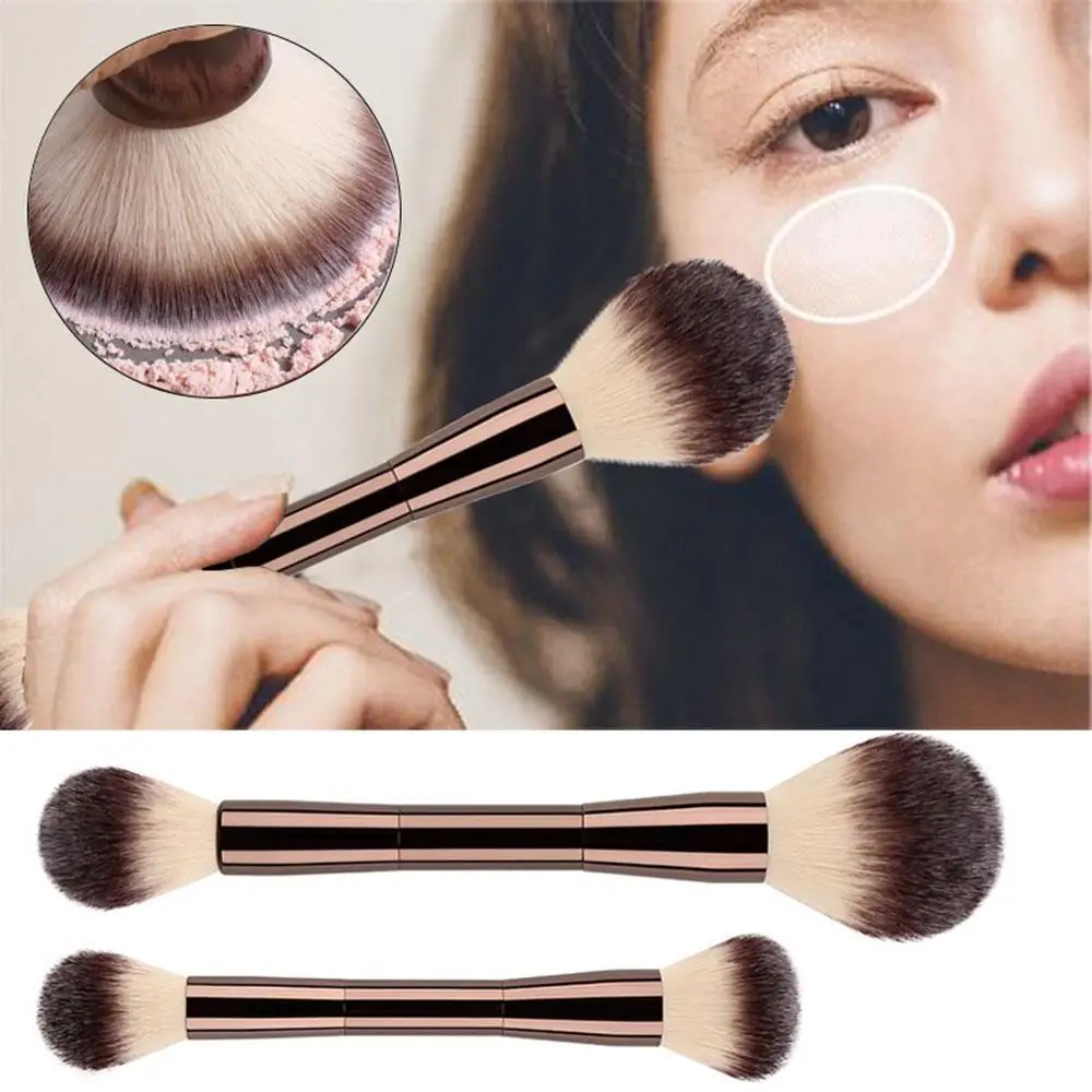 1pcs Powder Makeup Brush Double-ended Soft Bristles Blusher Foundation Brushes Multi-purpose Beauty Makeup Tool Wholesale