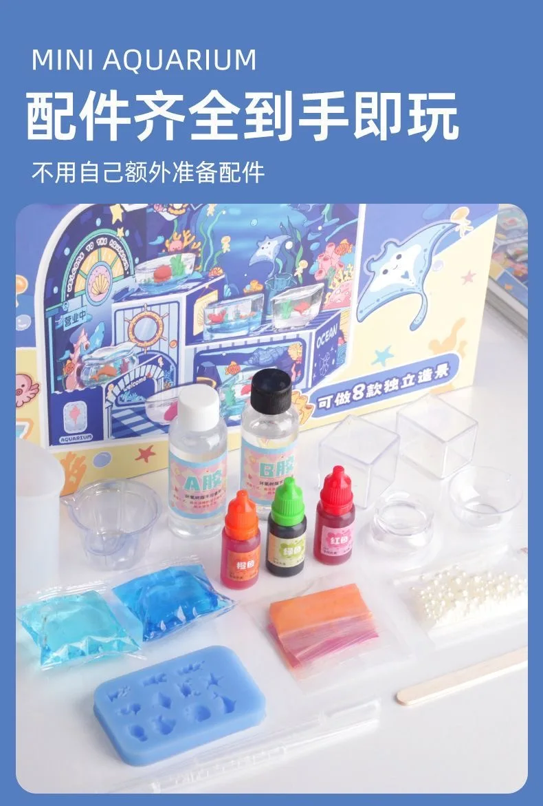 Mini-Aquarium-DIY-Set – handgefertigtes Mikrolandschaftsspielzeug für Kinder, als Geschenk