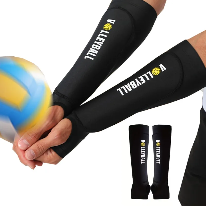 2pcs Anti slip elastic volleyball arm guard, extended and thickened sponge pad for shock absorption,for volleyball training