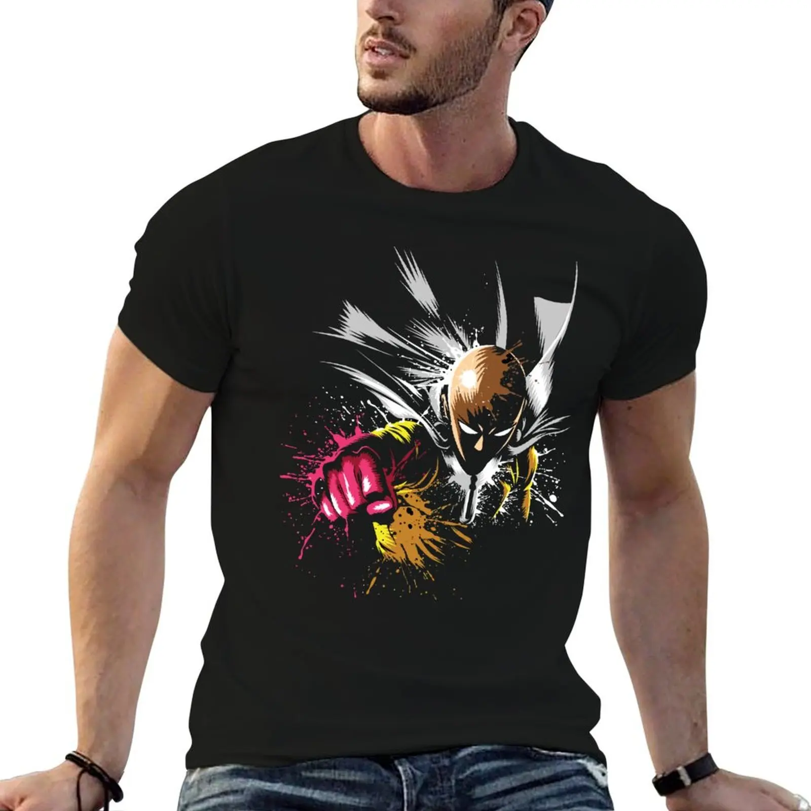 T-shirt pour homme « le plus fort de la planète », t-shirts de luxe pour homme, t-shirt en coton doux, t-shirt uni