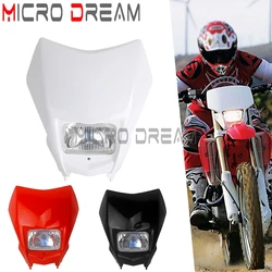 For Honda CRF 230F 150F 250R 450R 450L WR TTR KXF EXC SX MX Motorcross Enduro Front Head Light Front Headlamp Mask High Low Beam