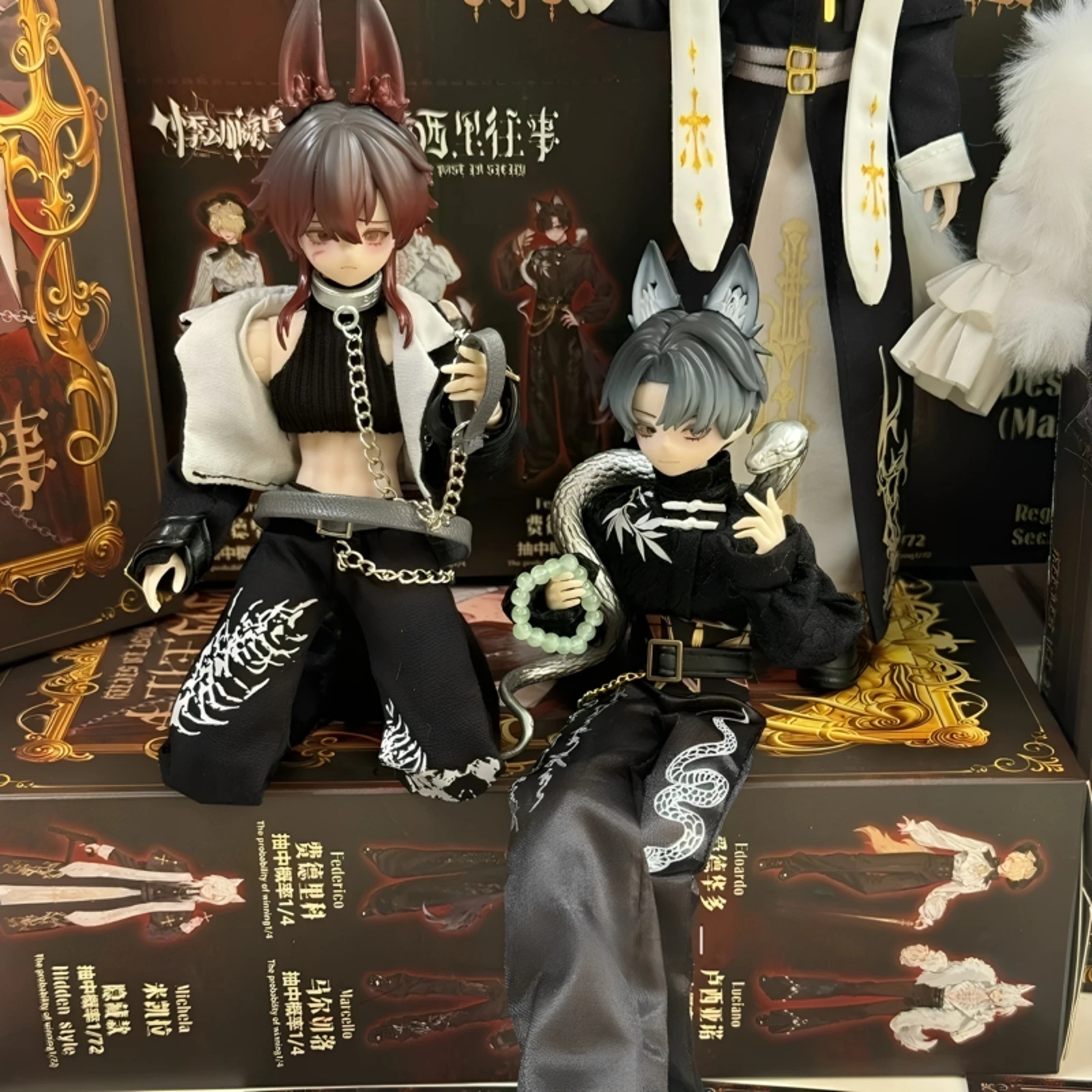ตุ๊กตา BJD ข้อต่อ 12 จุด งานแฮนด์เมด แบบกล่องสุ่ม พร้อมจี้ห้อย น่ารัก ขนาดมินิ เหมาะสำหรับนักสะสม