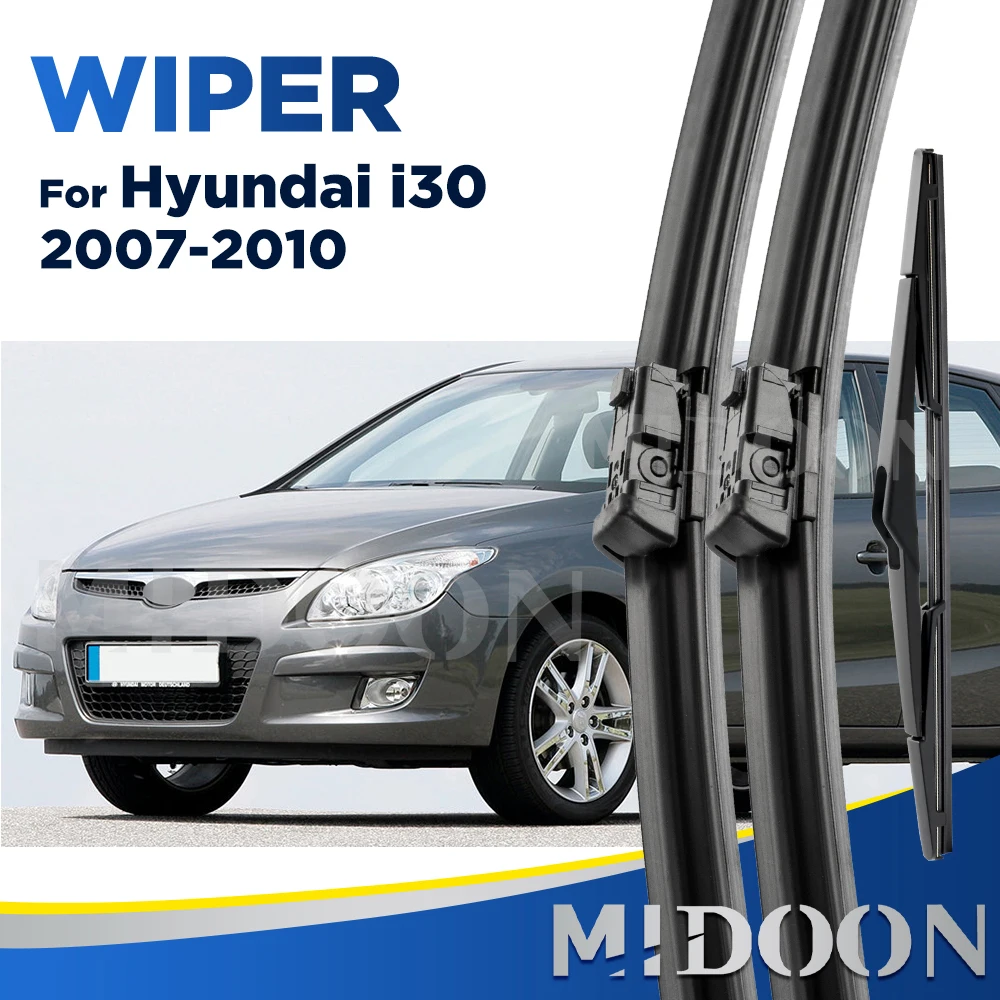 

Стеклоочиститель MIDOON для Hyundai I30 2007-2010 2008 2009, передние и задние щетки стеклоочистителя, щетки для ветрового стекла 24 "+ 18" + 12"
