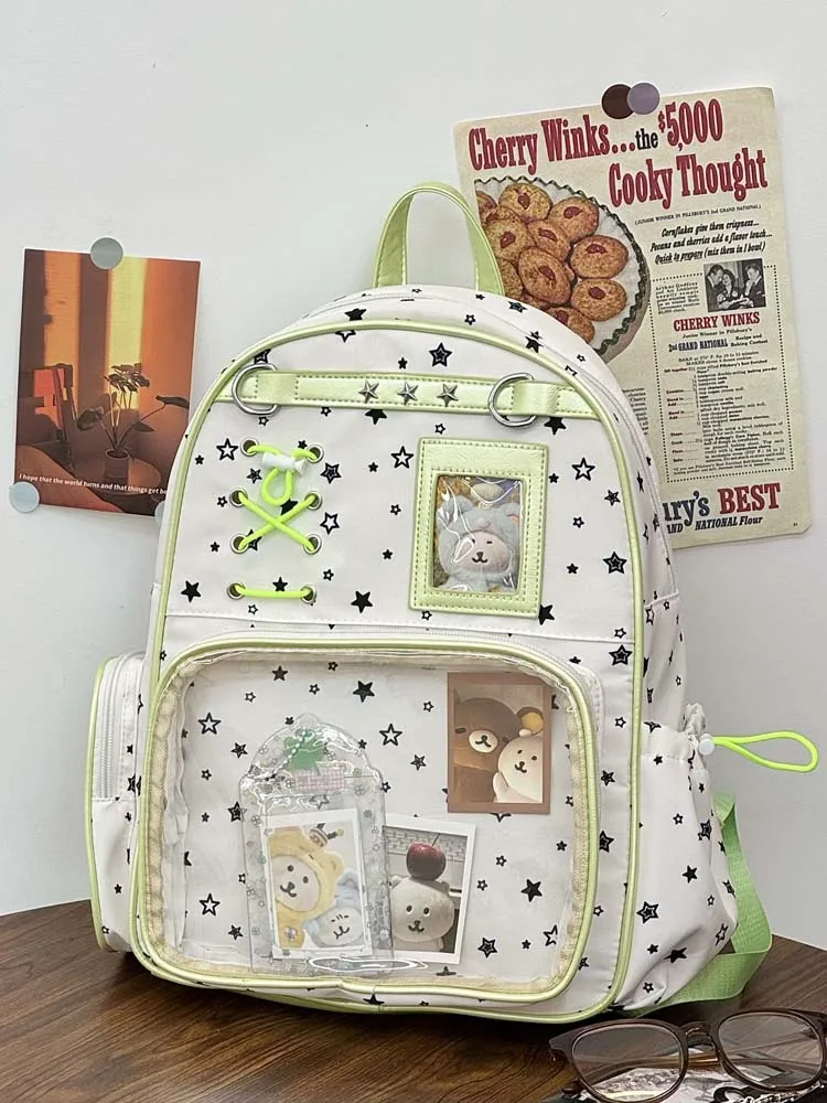 Kawaii Starry Harajuku Pastel Ita Backpack