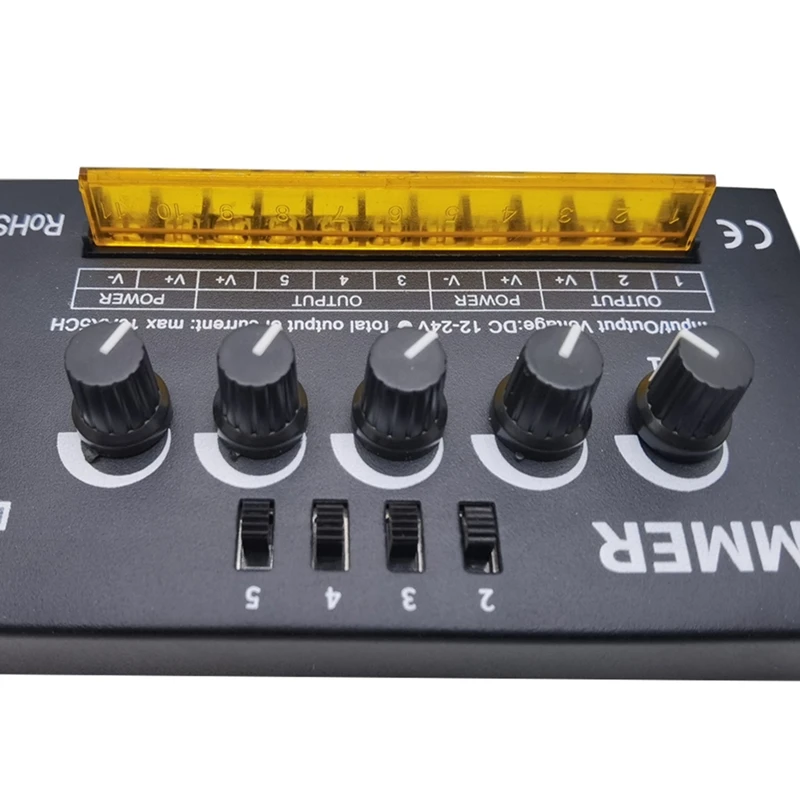 RGBW RGBWW LED Dimmer Controller DC5-24V D550 10A X 5CH For 5050 RGBW RGBWW LED Strip Light