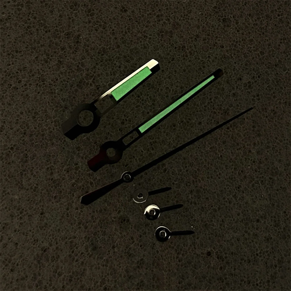 6 PCS/Set Pointers, Green Luminous Watch Hands, for VK63 Movement Quartz Watch Needles VK63 Hands Modified Accessories