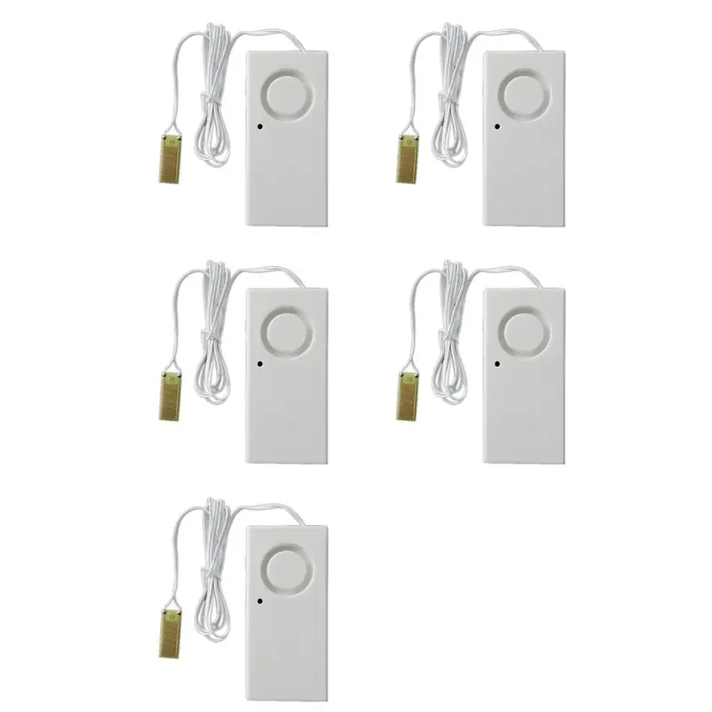 24-Hour Delivery 5X Home Alarm Water Leakage Spot Alarm Detector Independent Water Leak Sensor Detection Flood Alert Overflow Se