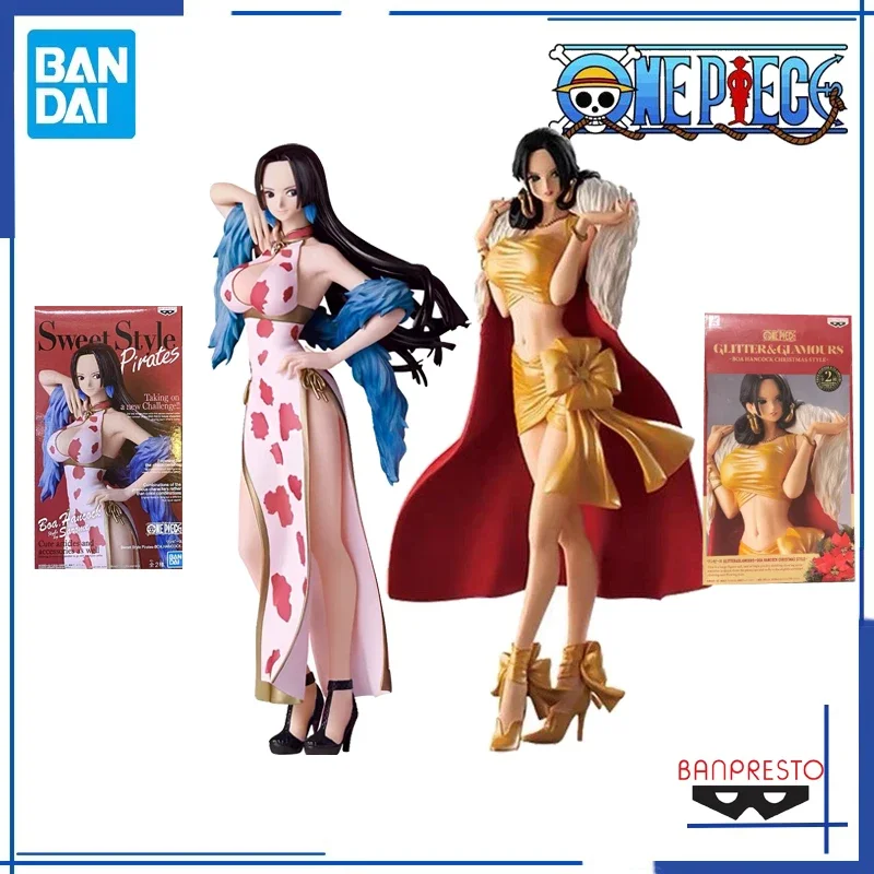 Bandai Original Anime One Piece Figure Shiny Venus FDS DXF Boa Hancock Collectible Model Dolls Action Figure Toys for Kids Gift