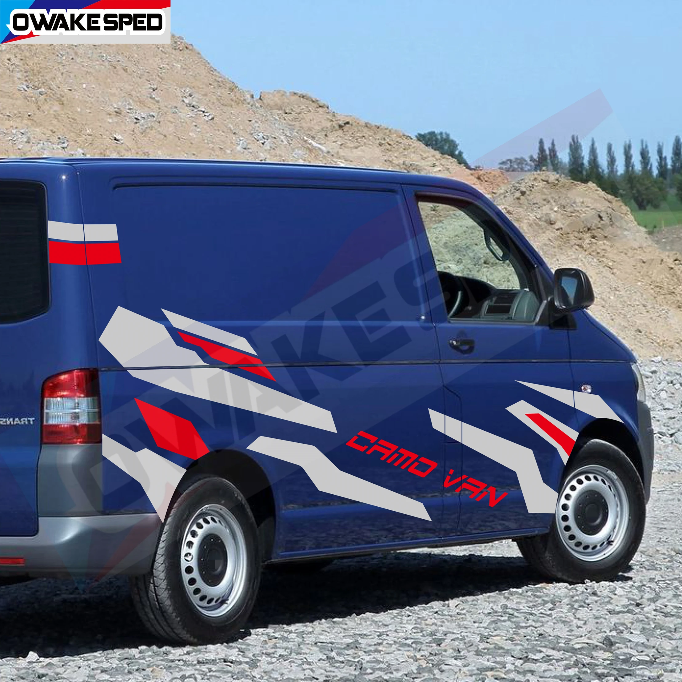 

Камуфляжная наклейка на автомобиль для Volkswagen VW Crafter Multivan Transporter T5T6 Camper Edition, спортивные полосы, виниловая наклейка на боковую часть кузова автомобиля