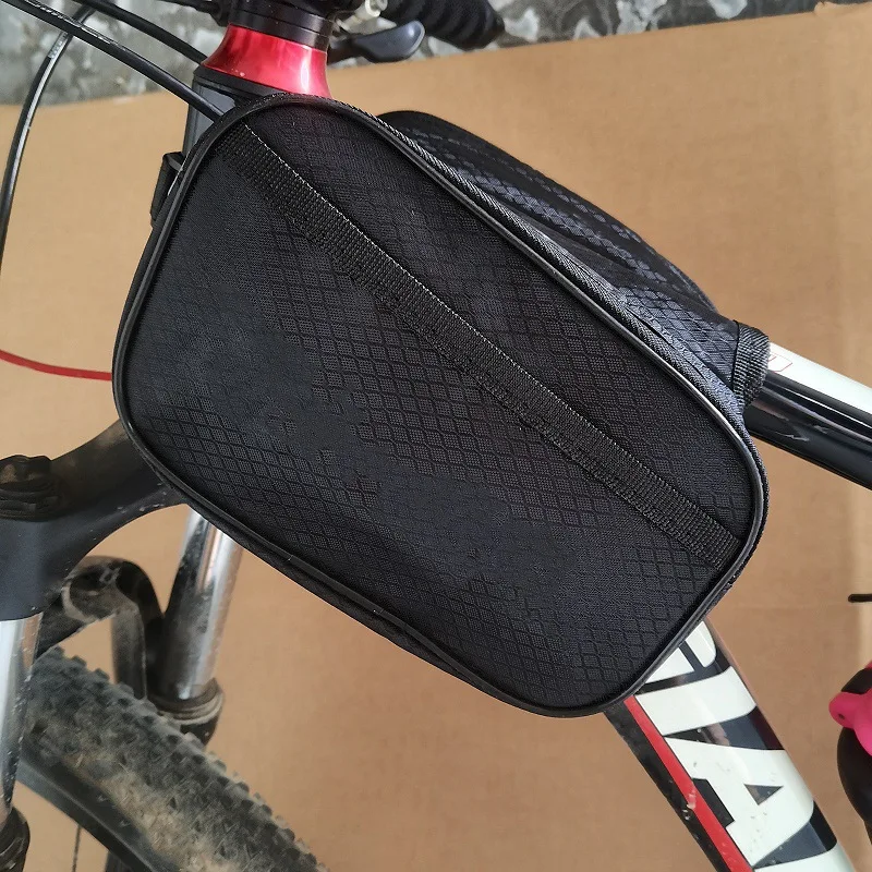 New Mountain Bicycle Front Beam Bag Zipper Road Top Bottom Tube Bag sella impermeabile Kit da equitazione all'aperto accessori per biciclette