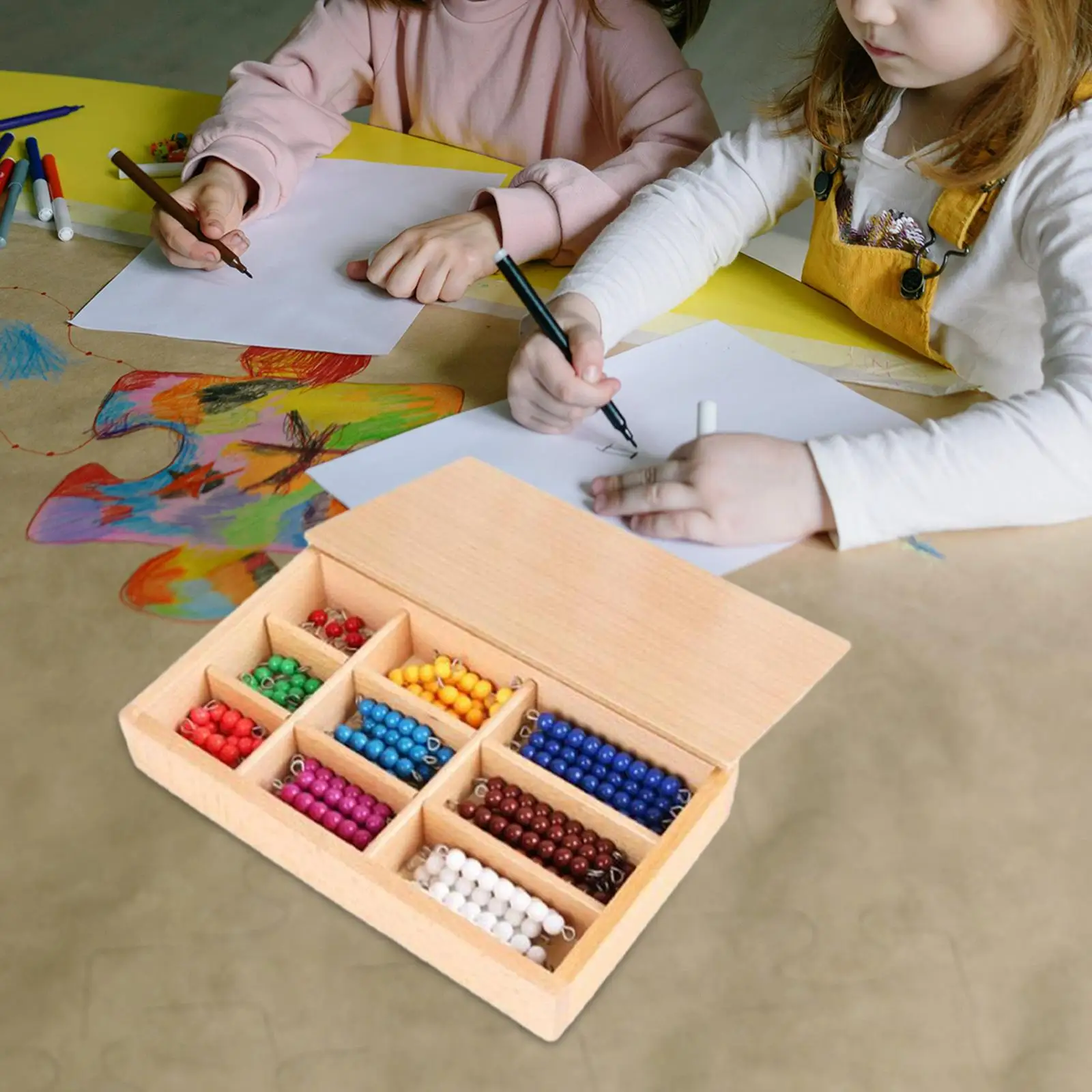 Montessori คณิตศาสตร์ของเล่นเด็กคณิตศาสตร์การเรียนรู้คณิตศาสตร์สำหรับเด็กวัย3-5ขวบของขวัญก่อนวัยเรียน