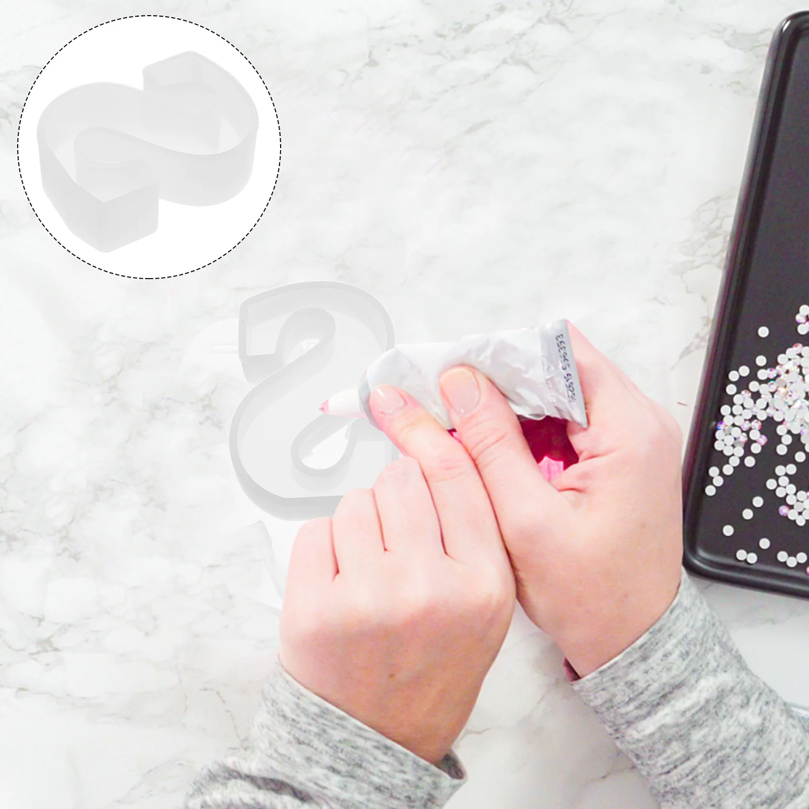 

Silicone Alphabet Mold Resin Letter Crafts Diy Pendant Decor Jewelry Making Handicraft Molds Craft Tool For Home Supplies