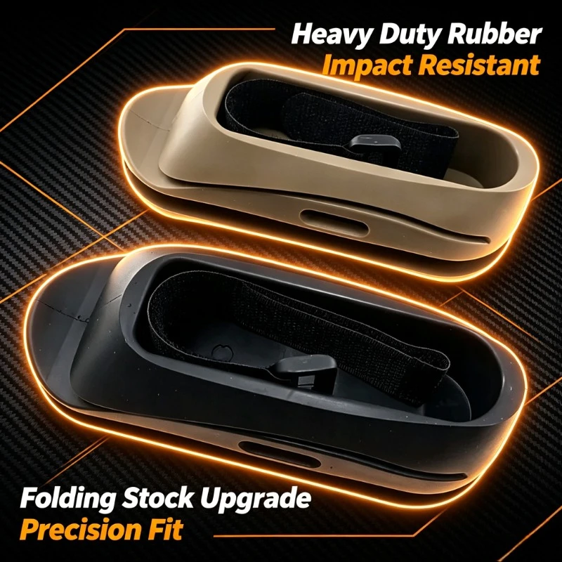 1. Soft Rubber Shock Buffer Mat Triangle Folding Stock Accessory For AK Hobby Custom Build