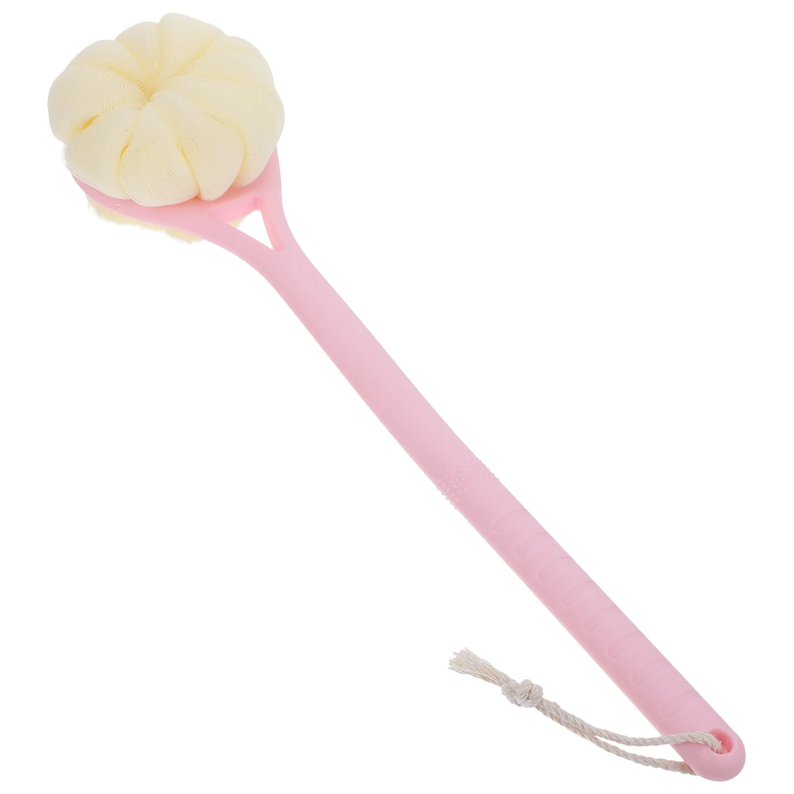 1 قطعة فرشاة تنظيف الظهر مقبض طويل كرة استحمام مع صافي دش منظف الجسم لتقشير وتدليك الحمام القوي #6