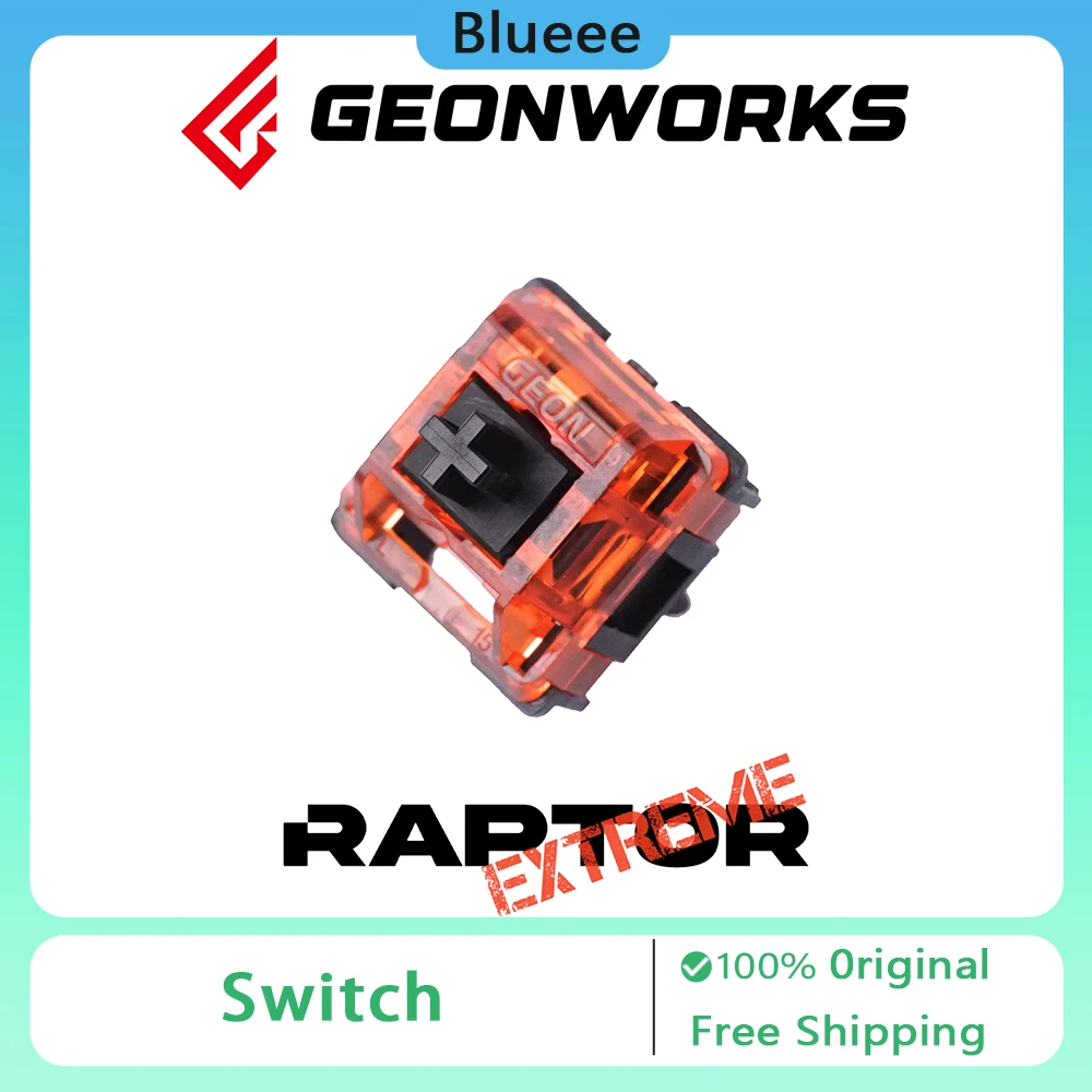 Geonworks Raptor MX Extreme Gaming Switch Quick Trigger Axis Switch 45g Unlubed Raptor MX Mechanical Linear Switch Accessory